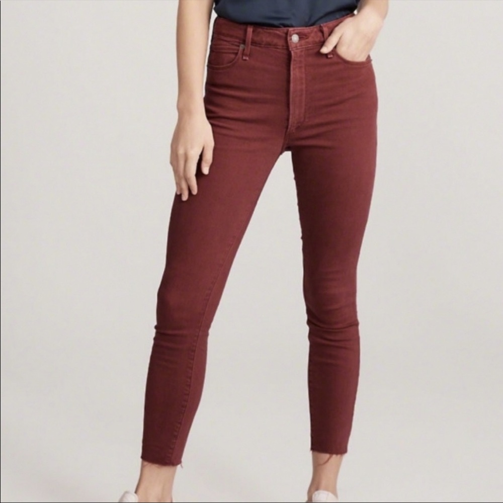 Abercrombie & Fitch Simone high rise ankle jeans